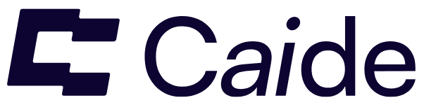 Caide logo with bold modern typography